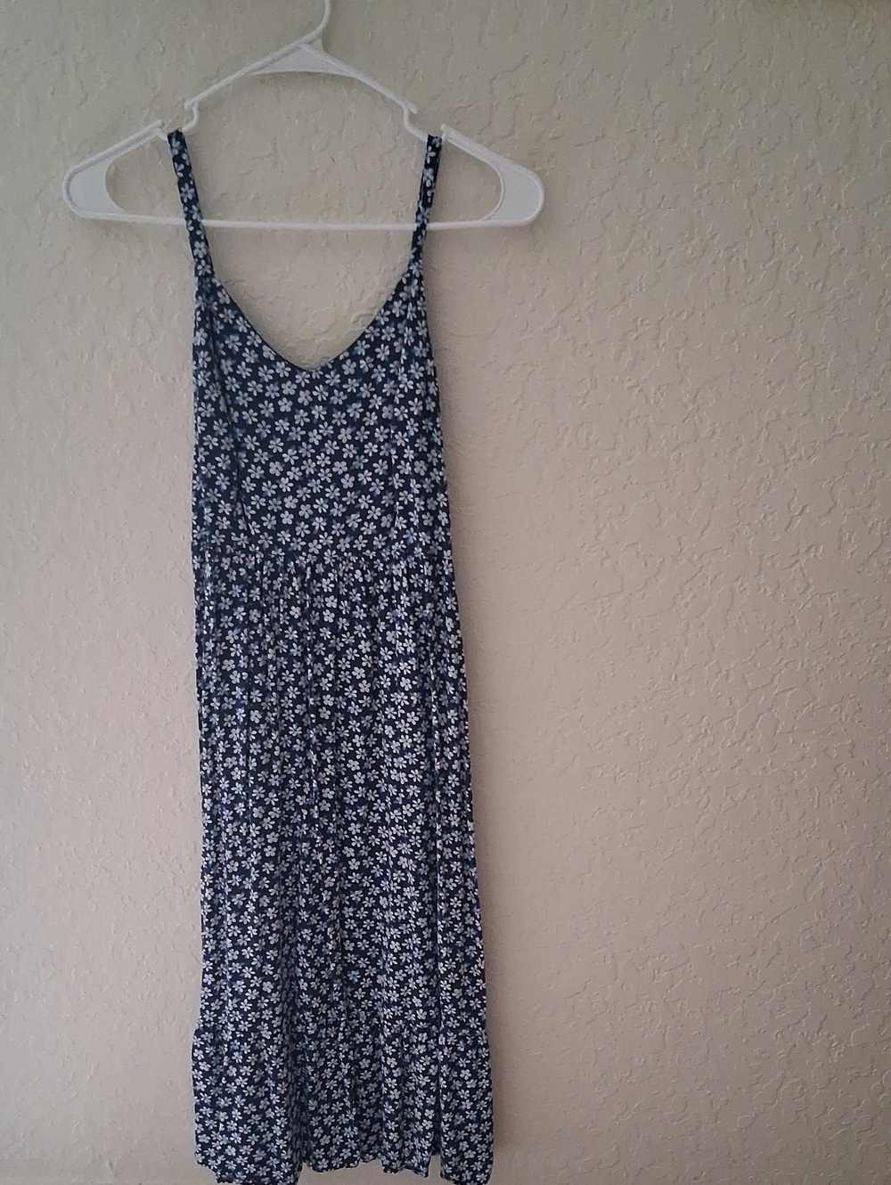 Old Navy Navy and White Floral Maxi Dress